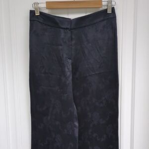 NWOT Theory Black Jacquard Trousers